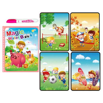 Children Magical Water Book Montessori Drawing Toys Reusable Coloring Books Magic Water Drawing Book Baby Early Education Toys