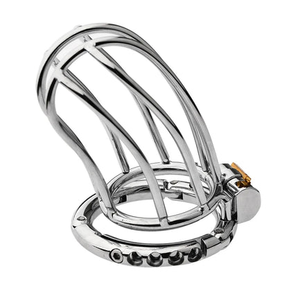 Adjustable Snap Ring Male Chastity Device Metal Cock Cage Slave BDSM Sex Toys for Men Penis Urethral Lock Adult Chastity Belt