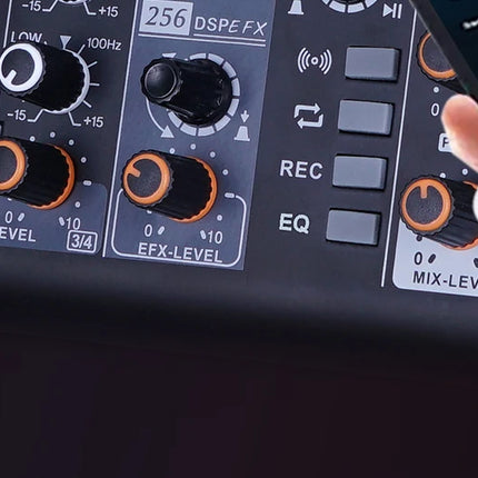 Sound card mixer mobile computer live broadcast network K song recording arranging suit belt USB reverberation 5V