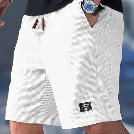 Men's Summer Casual Sports Shorts Plaid Checkered Loose Knee Length Shorts American Fashion Sports Street Shorts