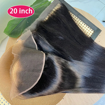 13x4 5x5 Light Yaki Straight HD Lace Frontal Ear To Ear Pre Plucked Swiss Transparent Yaki 2x6 Closure Raw Human Hair For Women