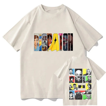 Hot Game Dispatch Peripherals Funny Graphic Print T-shirt Cotton Loose Casual Hip Hop Tees Streetwear Men Women Oversized Tops