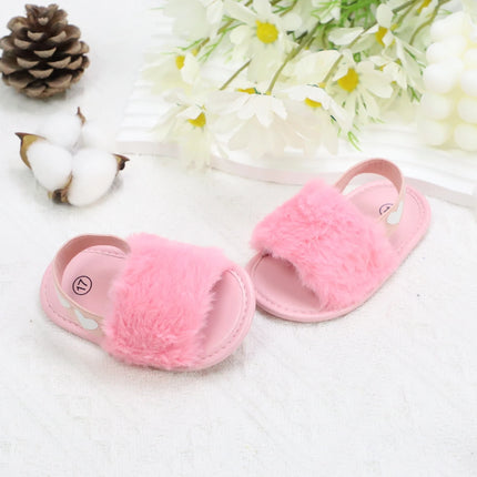 Baby girl winter breathable front shoes cute plush toddler shoes baby shoes