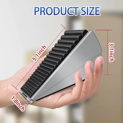 Spring Loaded Heavy Duty Door Stopper - Anti-Collision Door Plug, Windproof Door Wedge and Rubber Door Stop for Home Use