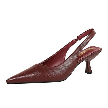Banquet High Heels For Women Simple Slim Heels With Empty Pointed Toe Shoes With Tripping Temperament Fashionable Women's Shoes