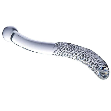 Sex Double Ended Crystal Glass Dildo Artificial Penis Granule Spiral G Spot Massager Adult Game Sex Toys for Woman Gay