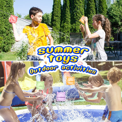 Magnetic Reusable Water Balloons Refillable Self Sealing Quick Fill Splash Water Balls Bombs Beach Pool Summer Toys For Kids