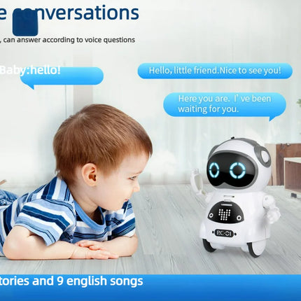 Children's Robot Can Talk Interactive Dialogue Voice Recognition Recording Singing and Dancing Storytelling Mini Smart Robot Toy