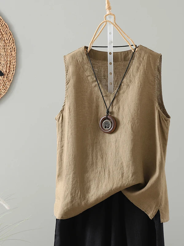 Retro Han Hanma Svel Strap Vest Women's Inner Summer Overhead Base irt  Casual Versatile Slimming Top