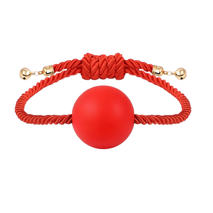 Handmade Braided Rope Silicone Ball Gag – Female Forced Mouth Restraint, BDSM Training Toy, Adult Sex Toy & Adult Game