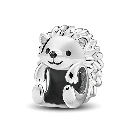 925 Sterling Silver Hedgehog Dinosaur Animal Series Spot Dog Charms Beads Fit Original Pan Bracelet High Quality DIY Jewelry