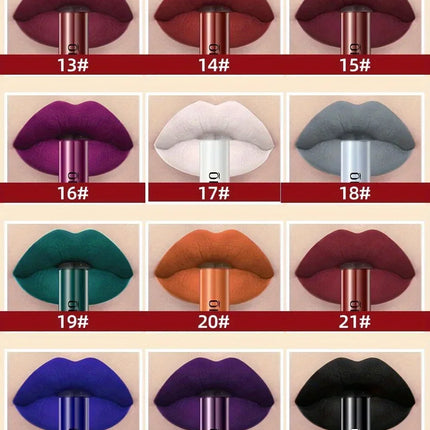 Matte Liquid Lipstick Waterproof Long Lasting Velvet Mate Nude Red Lip Gloss Lint Tube Makeup Cosmetic Lipsticks Lipgloss