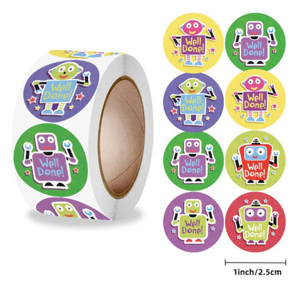 100-500pcs Cute Reward Stickers Roll with Word Motivational Stickers for School Teacher Kids Student Stationery Stickers Kids