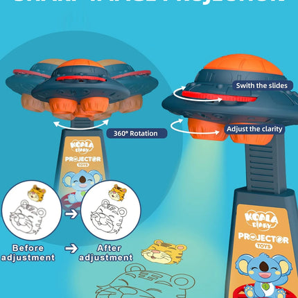 Children's Drawing Projector Art Sketch Projector Drawing includes 6 slides, 48 projected images