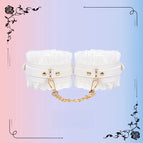 White ankle shackles