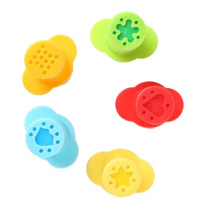 5Pcs/Pack Plasticine Mold Tools Kit Polymer Clay DIY Love Heart Stars Noodles Plasticine Tools Educational Toy For Kid