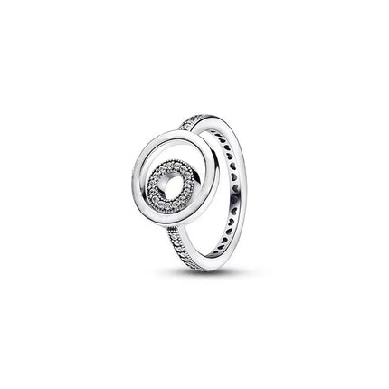 Hot Selling New 925 Silver,Heart-shaped,Snake Shaped,Snowflake Ring suitable for European Women' Holiday Gifts,Exquisite Jewelry