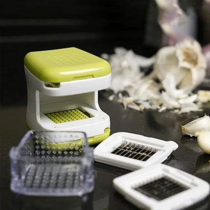 Multifunction Vegetable Dicer Garlic Presser Crusher Plastic Eco Friendly Ginger Slicer Mincer Chopper Kitchen Gadget for Salad
