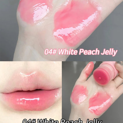 Gege Bear Hydrating Tinted Lip Essence — Moisturizing Water-Gloss Finish, Korean-Style Youthful and Flawless Look Lip Balm