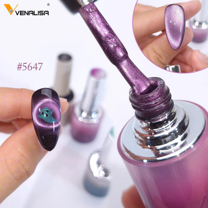 Venalisa Hema Free TPO Free Gel Nail Polish 10ml Halloween Gel Varnish Cat Eye Magnet Nail Gel Polish Soak Off UV LED Nail Gel