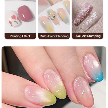 UR SUGAR 9 Colors Pat Painting Gel Nail 4 In 1 Semi Permanent Soak Off UV LED Nails Used For Gradient Stamping Pattern
