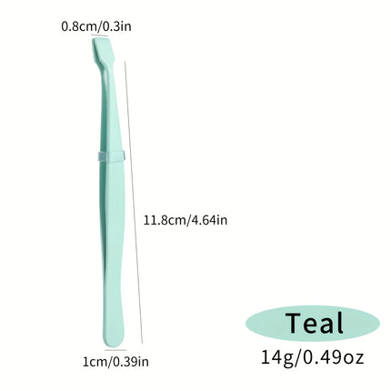 High-Precision Eyelash Tweezers for Under Eye and Chin, Flat-Mouth and Slender Design, Ergonomic Grafting Tool