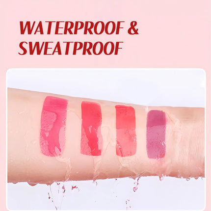 Cherry Juice Fruit Rouge Water 3in1 Cheek Color Eyeshadow Lip Tint Matte Long-lasting Rich Color Liquid Contouring Blush Liquid
