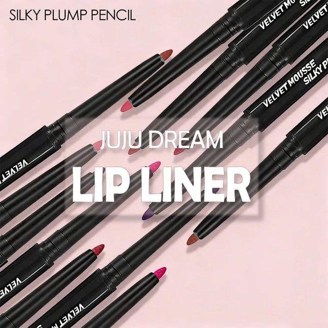 Waterproof Matte Lipliner Pencil Red Contour Tint Lipstick Long Lasting Non-stick Cup Moisturising Lips Makeup 5 Colors