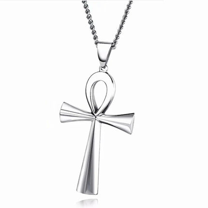 Amulet Pendant Egyptian Ankh Crucifix Necklaces Pendants  Symbol of Life Cross Necklaces Jewelry Wholesale