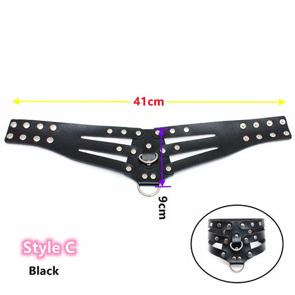 Exotic Accessories of Slave Role Play Leather Restraints Fetish Collar for Adults Sex Games Bdsm Bondage Traction Flirting
