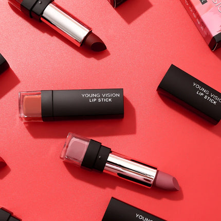YOUNG VISION 12-Color Velvet Lipstick Long-Lasting Nude Waterproof Matte Non-Transfer Lipstick Women's Cosmetics Makeup
