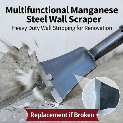 Multifunctional Manganese Steel Scraper Dual-Use Wall Shovel Weeding Axe For Home & Garden Cleaning