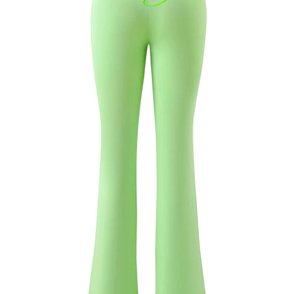 Gia Slim-Fit Letter Print Topstitching Design Hooded Zip-Up Jacket and Pants Set