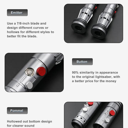 TXQSABER Special Edition Darth maul Heavy Dueling Lightsaber Bluetooth Color Black Friday Blaster Cosplay Laser Sword Toys