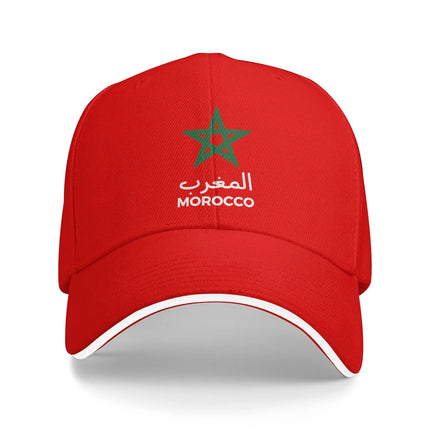 Morocco Flag Outfits Men Women Baseball Cap  Trucker Hat Unique Daily Headwear Adjustable Snapback Cap