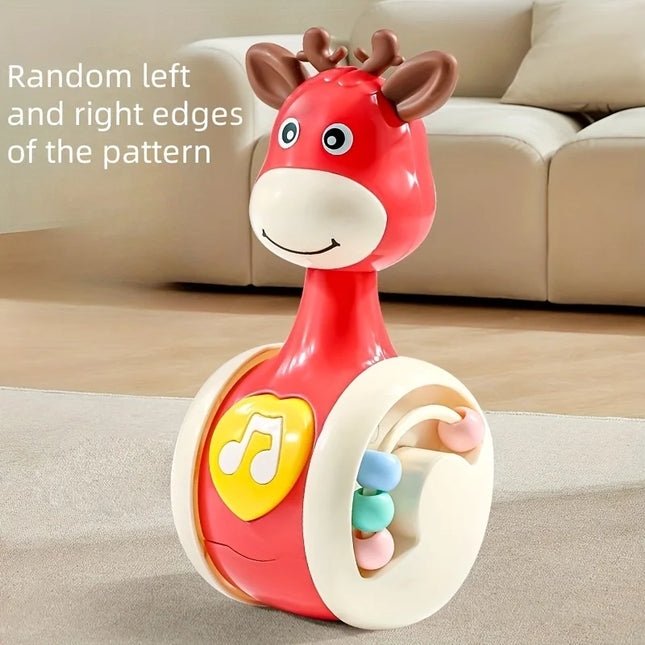 Vibrant Giraffe Swinging Toy for Young - an Engaging Educational Gift for Teens, Ideal for Birthday Celebrations