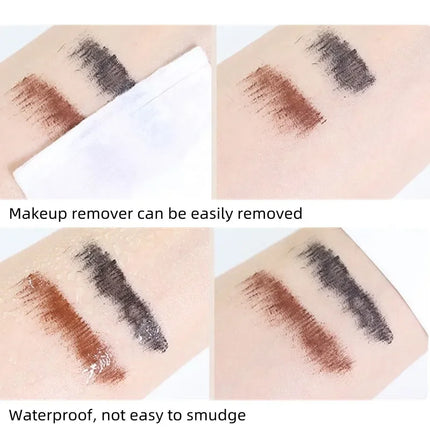 Eyelash Mascara Waterproof Non-smudge Brown Natural Curling Fine Brush Mascara Ultra-fine Mascara Curl Thick Lengthening