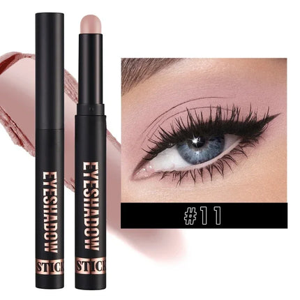 1PC Waterproof Pearlescent Eyeshadow Pencil Stick 6 Colors Lasting Glitter Shimmer Eye Shadow Highlighter Pen Eyes Makeup Tools