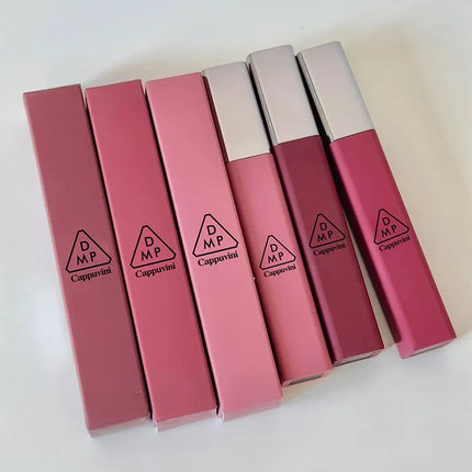 Cappuvini Matte Velvet Lip Glaze Moisturizing Smooth Long-Lasting Lipstick Makeup Lip Gloss