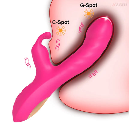 Rabbit Vibrator Realistic Dildo Sex Toys for Women 10 Vibration G Spot Clitoral Vibrators Stimulator Sextoy for Adults Goods 18+