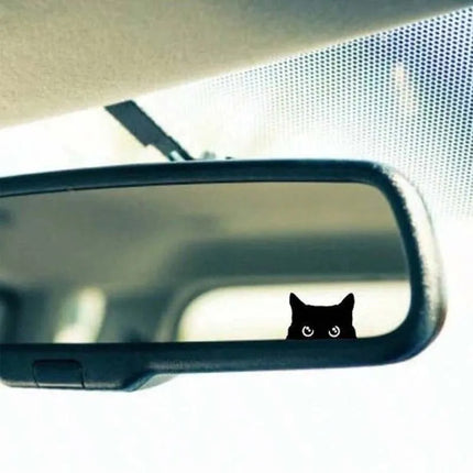 Cat peeping sticker, car sticker, black cat peeping sticker, blank button, vinyl sticker, car sticker, vinyl sticker, pop-up sti