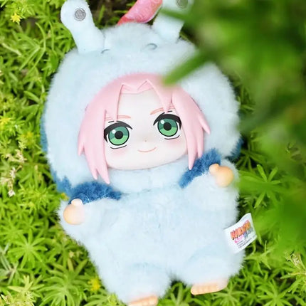 Bandai Naruto Shippuden Beast Party Plush Blind Box 15cm PVC Vinyl Doll Kawaii Figure Desk Decoration Collectible Gift for Fans