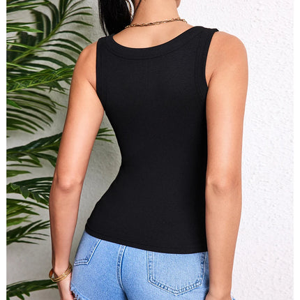 1/3 Piece Four Seasons Thin Solid Color Camisole for Young Women Plus Size Comfortable and Sexy T-shirt Shirt Casual