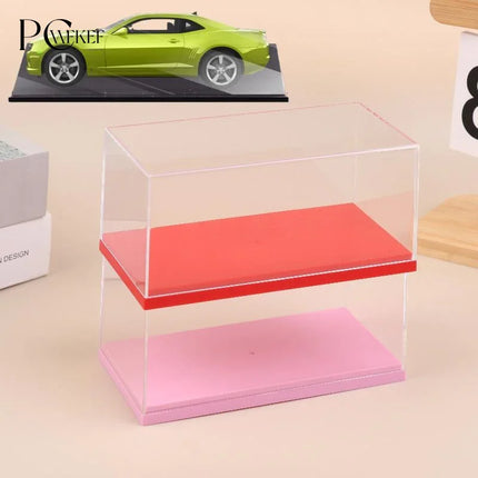 1Pcs Transparent Acrylic Storage Box Practical 1/43 Diecast Model Car Display Box DIY Dustproof Display Rack Toy