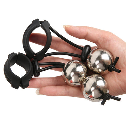 New 1Pc Male Penis Ring Exercise Device Weight Bearing Penis Extender Enlargement Stretcher Ball Semen Lock Sex Toys For Men