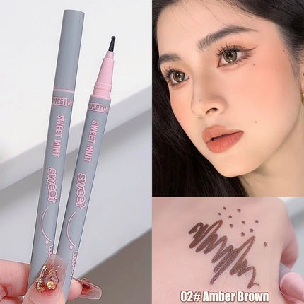 Face Fake Freckles Pen Natural Liquid Tear Mole Pen Amber Brown Dot Spot Concealer Pen Lifelike Cheek Spots Tint Makeup Tool