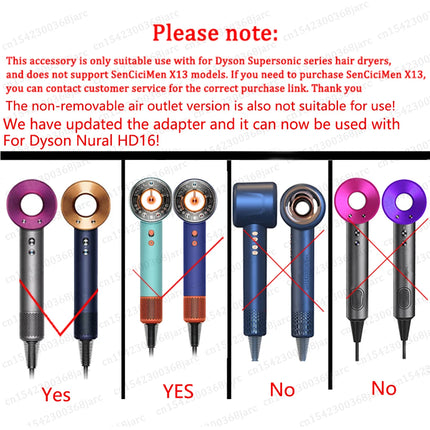 Hair Dryer Curling Attachment Upgraded Automatic Curling Nozzle For Dyson Supersonic HD16 Nural HD15 HD08 Hair Dryer Accessories
