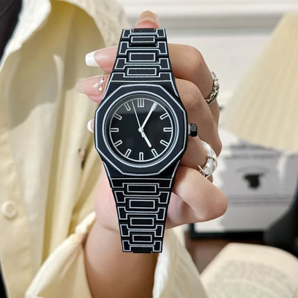 Fashionable new men's wristwatch dopamine women's watch plastic men's quartz watch couple watch