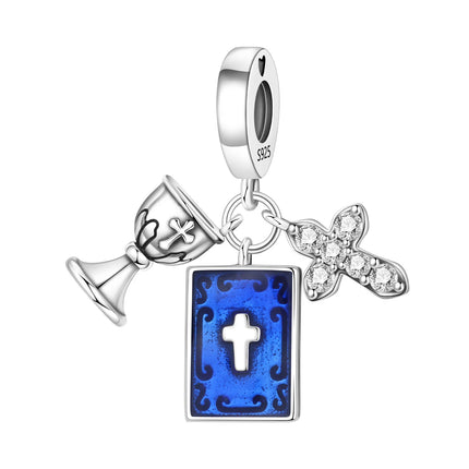 S925 Sterling Silver Charm Bead Angel Prayer Travel Memorial Pendant Fine Birthday Gift Fit Bangle Bracelet Necklace DIY Jewelry