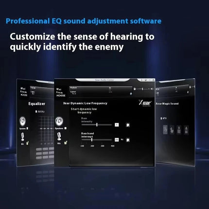 Original MCHOSE V9 PRO Music Esports Gaming Headphones 3-mode Wireless Noise Reduction Mic Customized Head-mounted